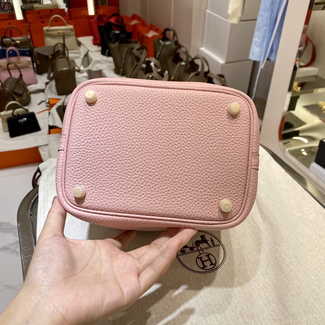 에르메스 피코탄 락18 핑크 금장